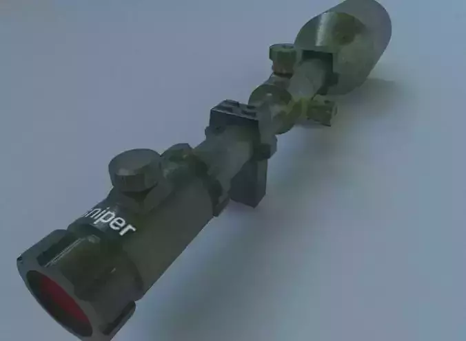 sniper telescopic Free 3D model