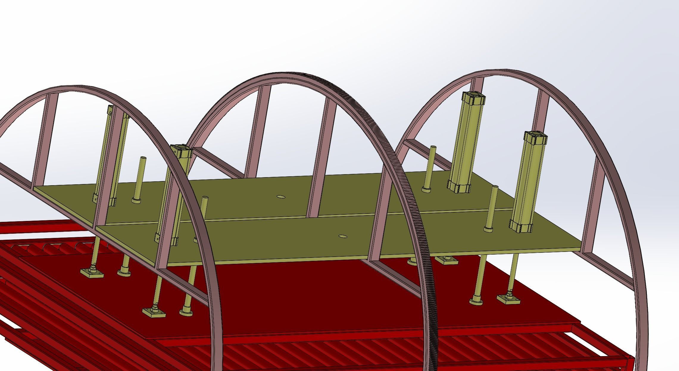 Double - station rotating conveyor 3D model_6
