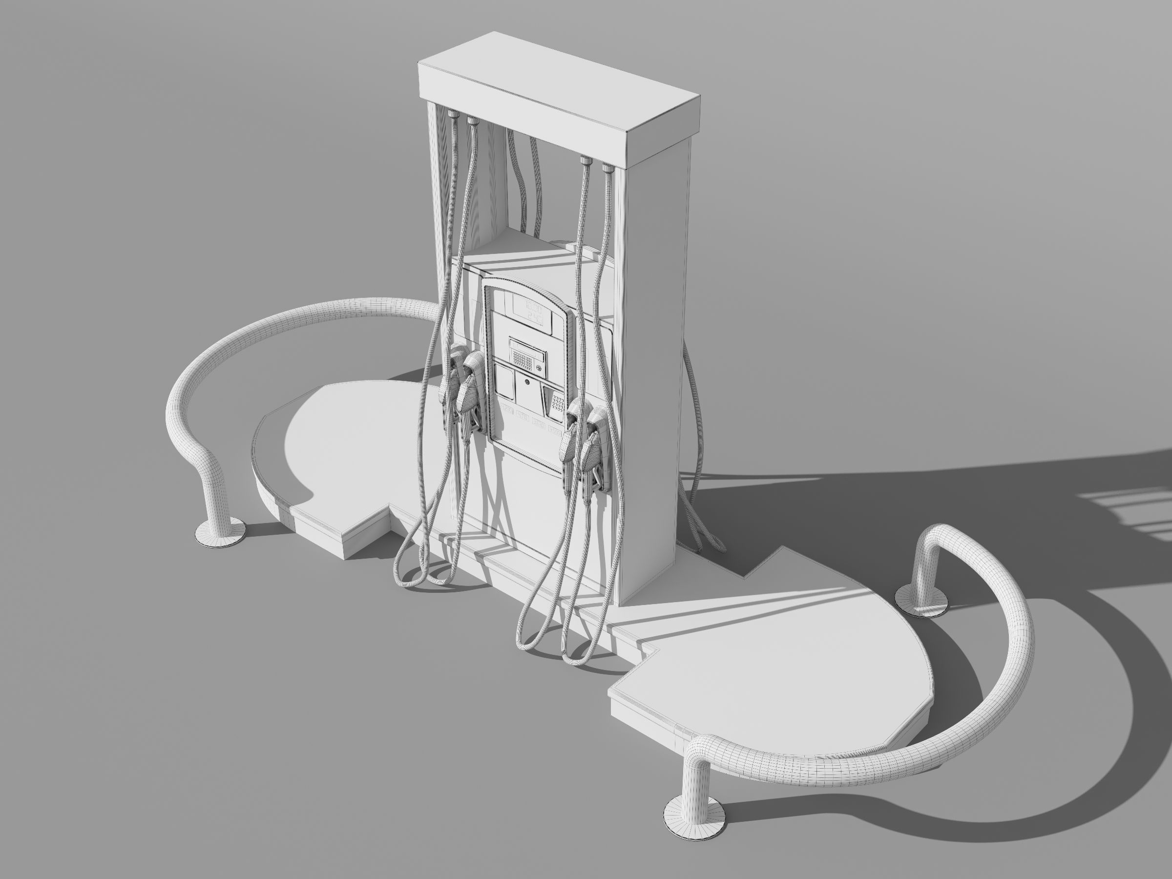 Fuel Dispenser Updated  3D model_7