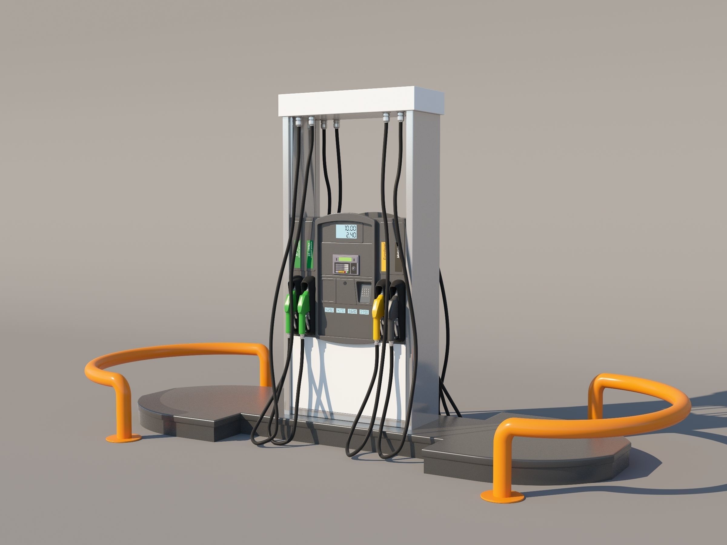 Fuel Dispenser Updated  3D model_1