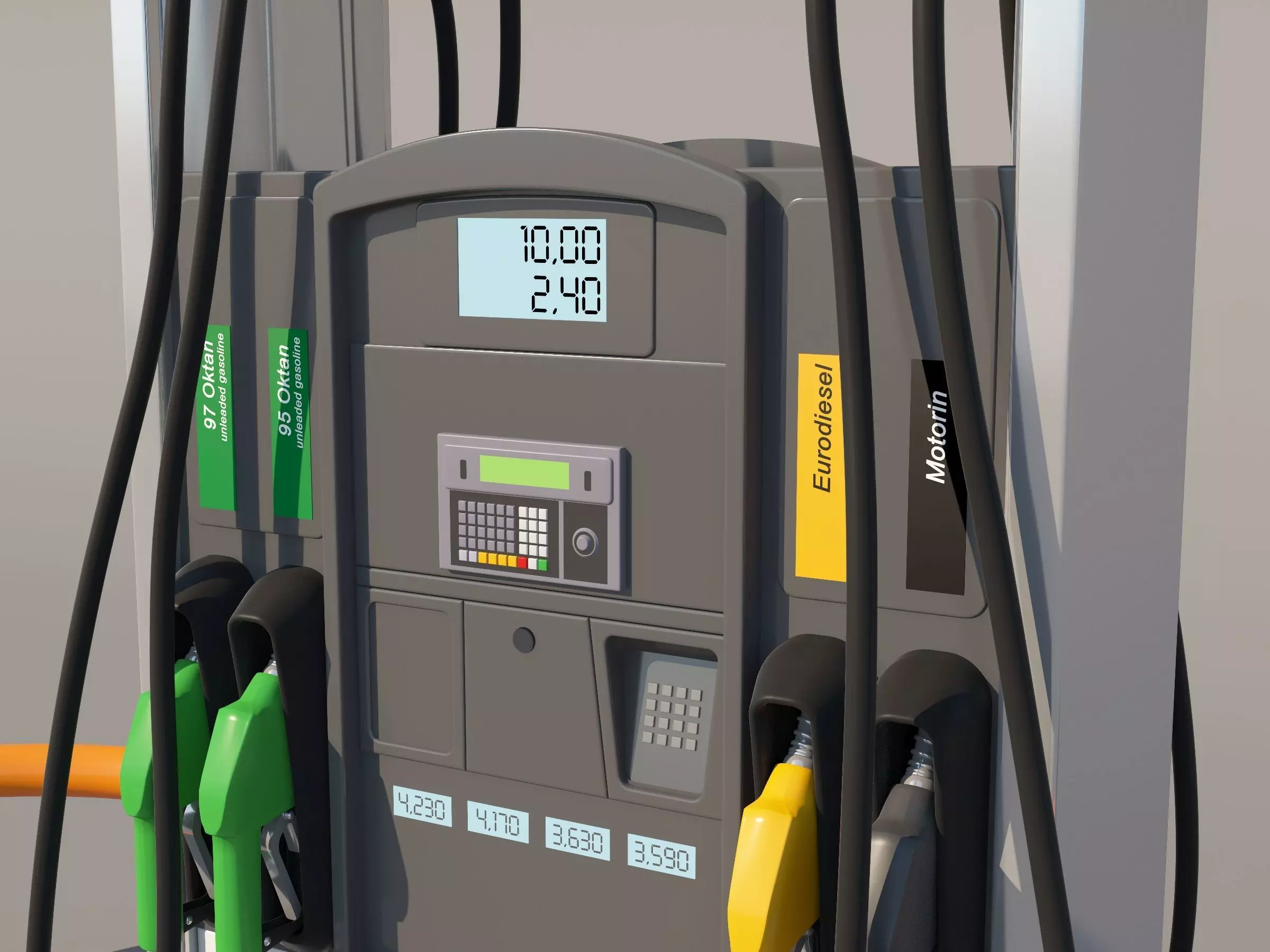 Fuel Dispenser Updated  3D model_0