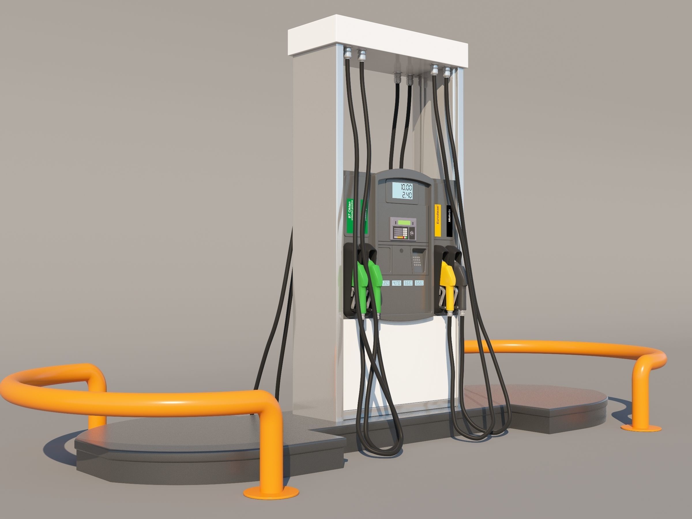 Fuel Dispenser Updated  3D model_4