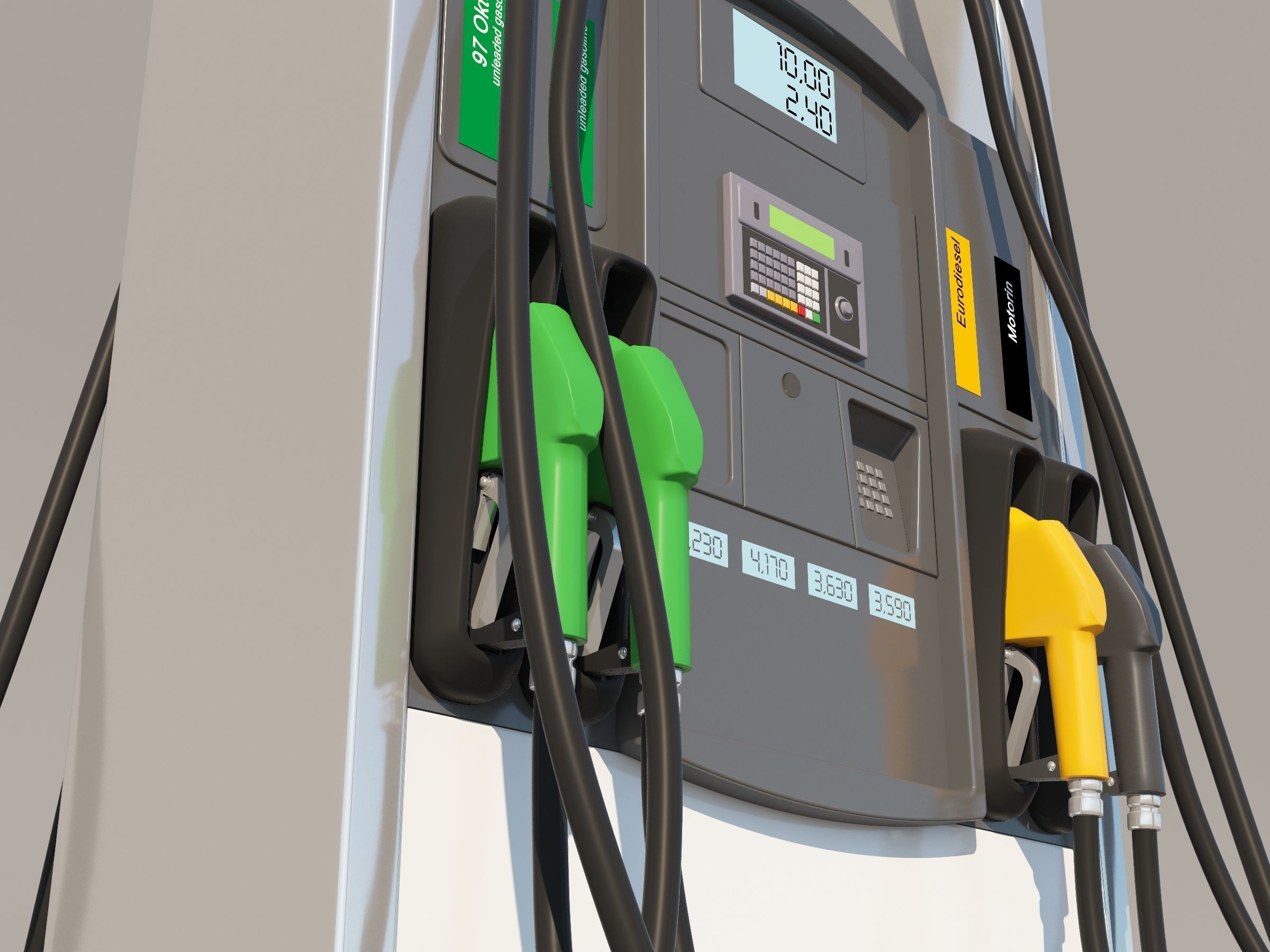 Fuel Dispenser Updated  3D model_2