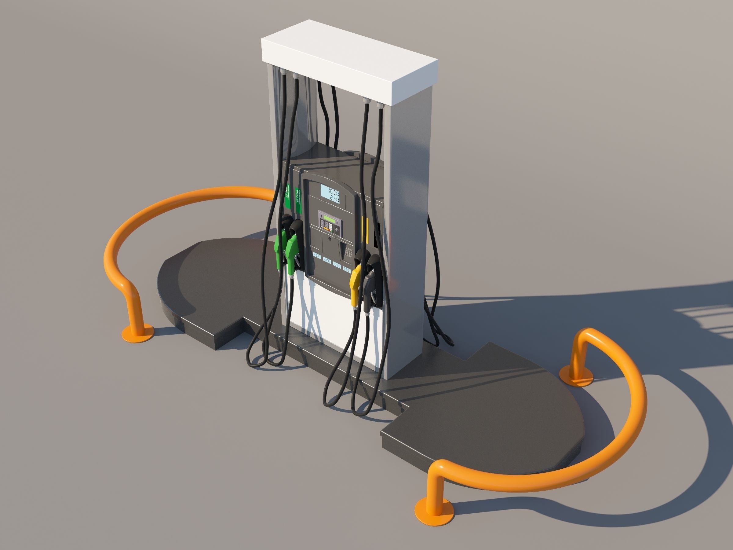 Fuel Dispenser Updated  3D model_3