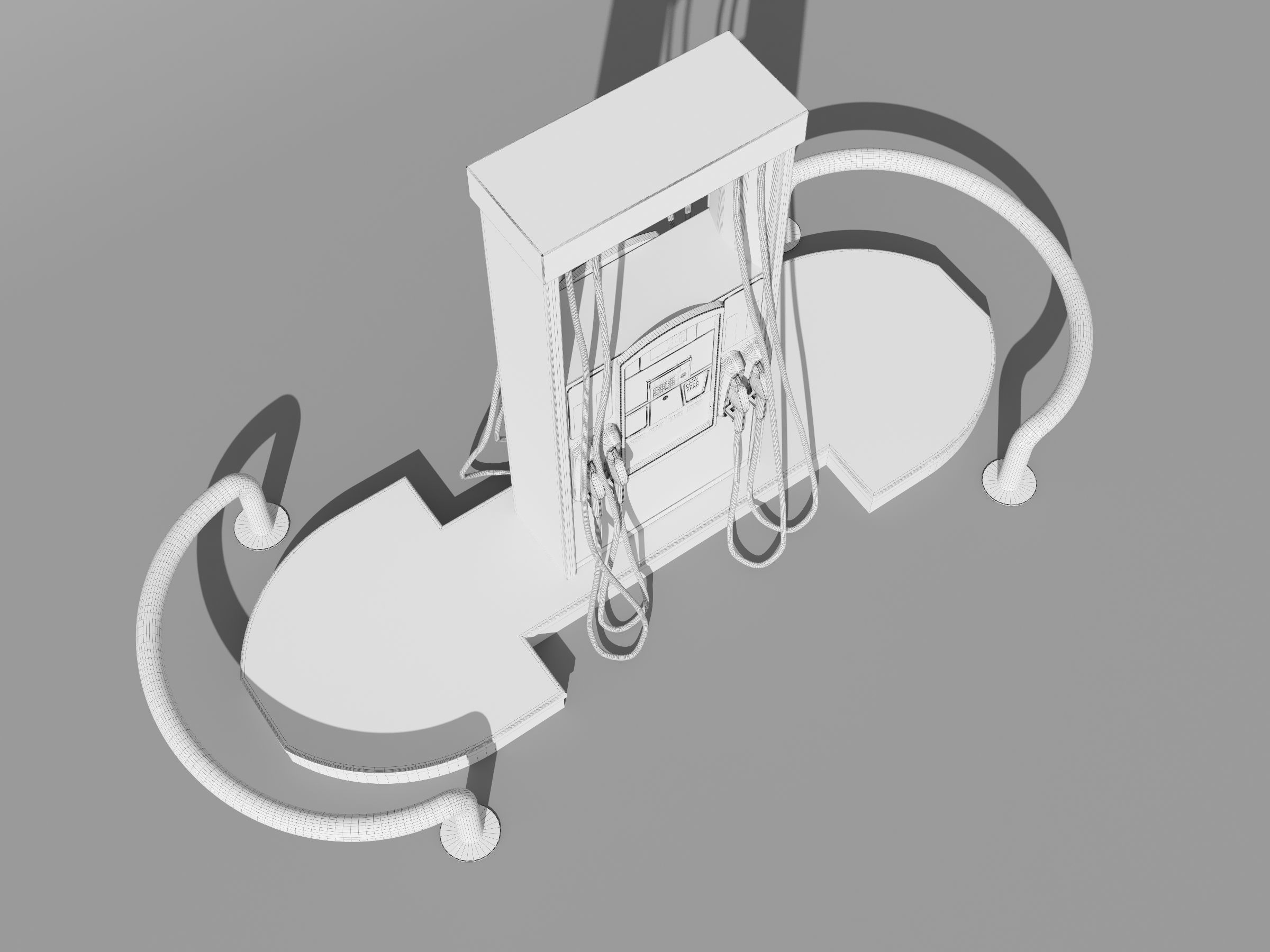 Fuel Dispenser Updated  3D model_10