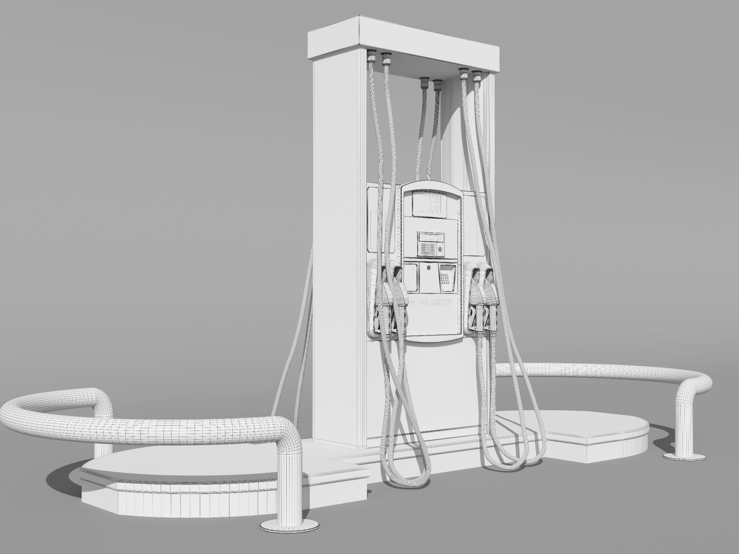 Fuel Dispenser Updated  3D model_9