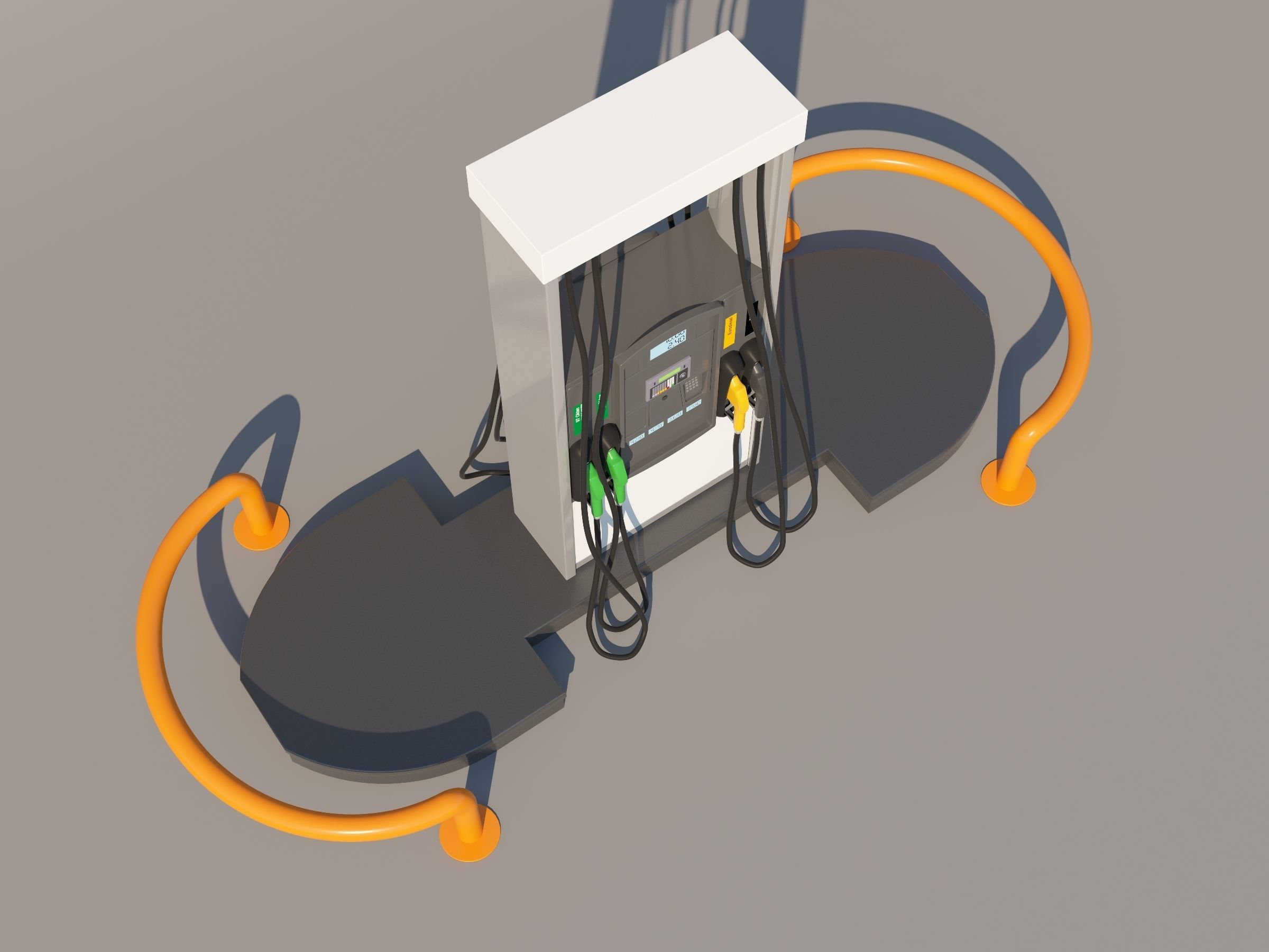 Fuel Dispenser Updated  3D model_5