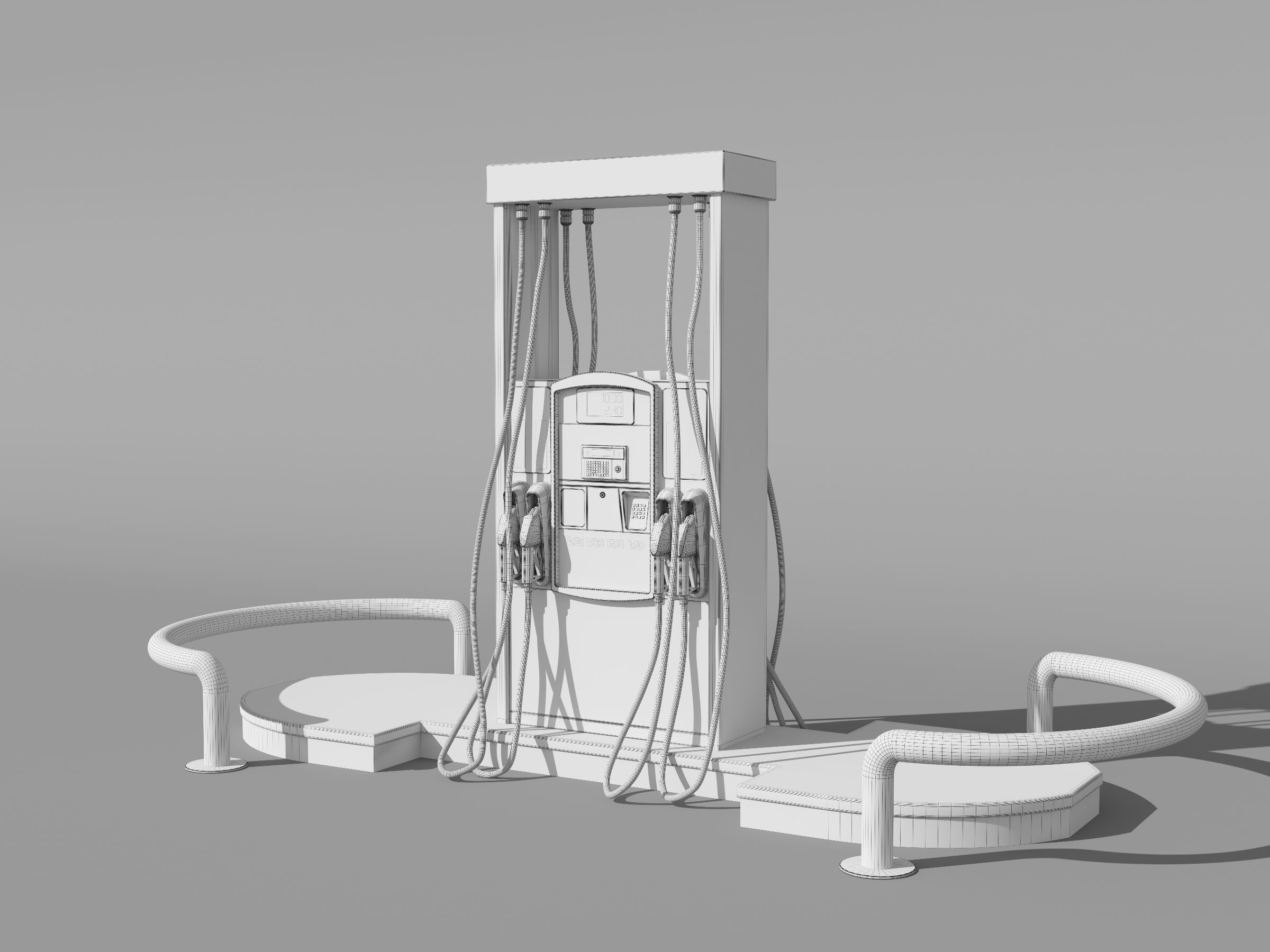 Fuel Dispenser Updated  3D model_6