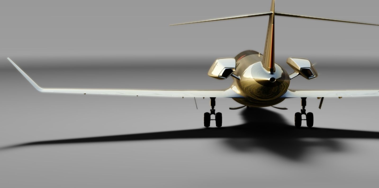 CONCEPT PRIVATE JET Low-poly 3D model_4