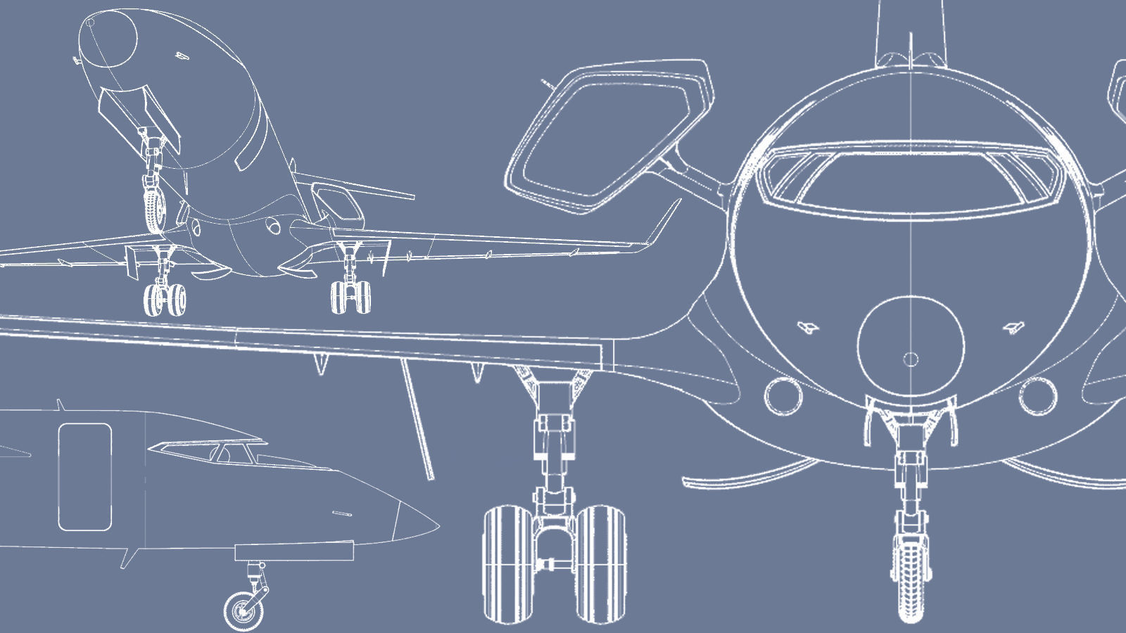 CONCEPT PRIVATE JET Low-poly 3D model_2