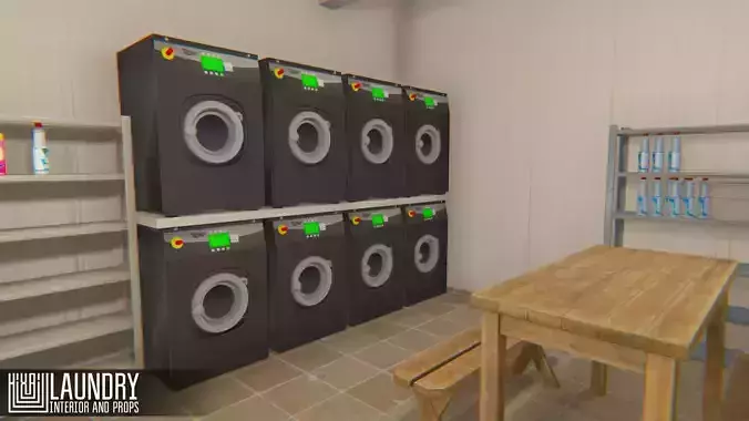 Laundry - interior and props