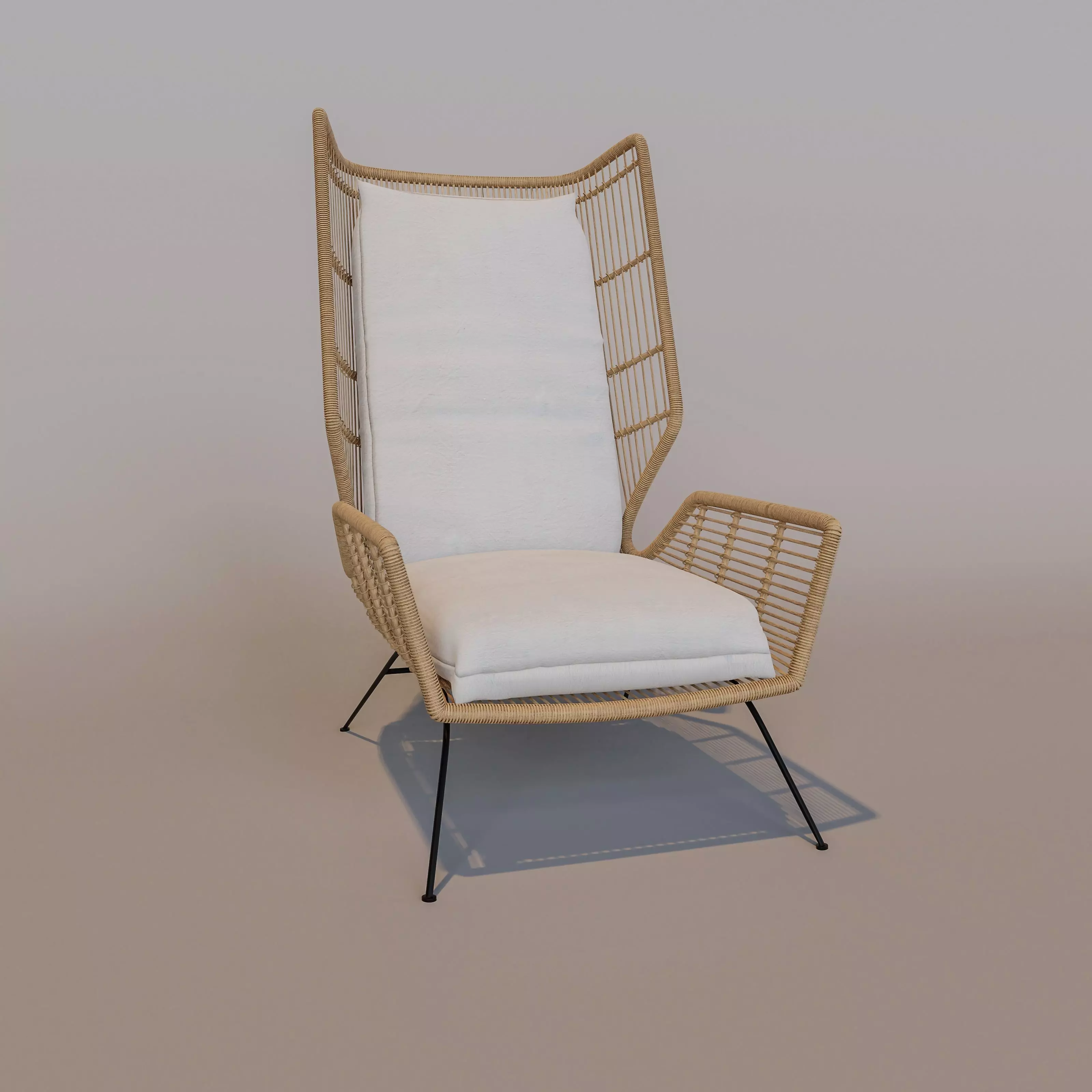 Wicker Chair 3D model