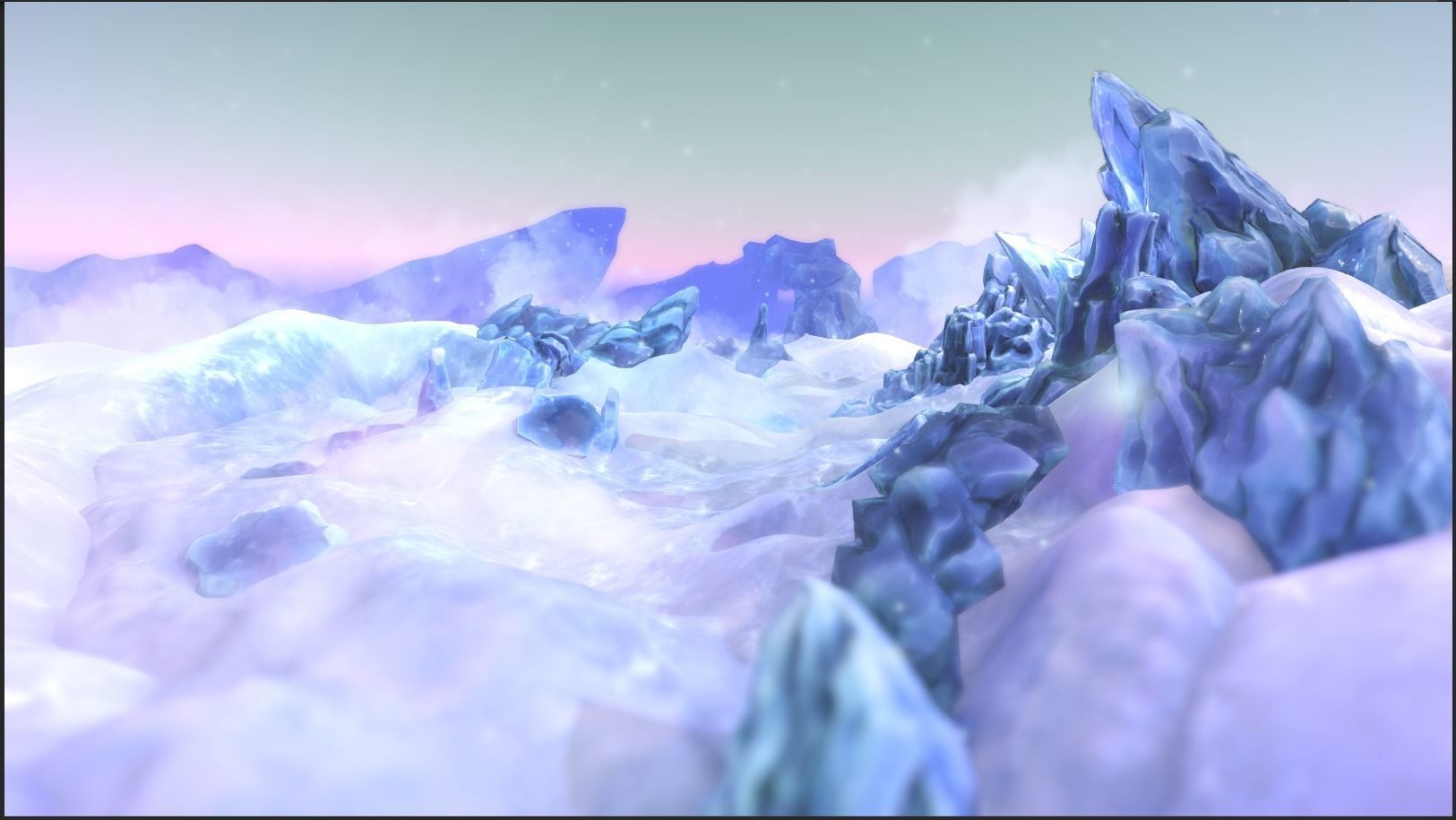FROST - Frozen Environment Kit Low-poly 3D model_2