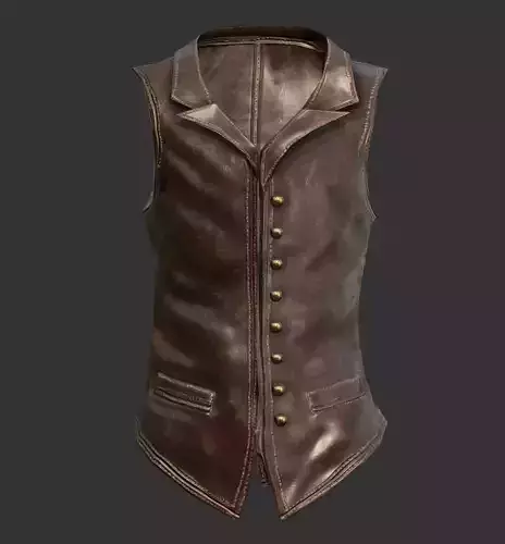 Leather Vest Suit Male Character