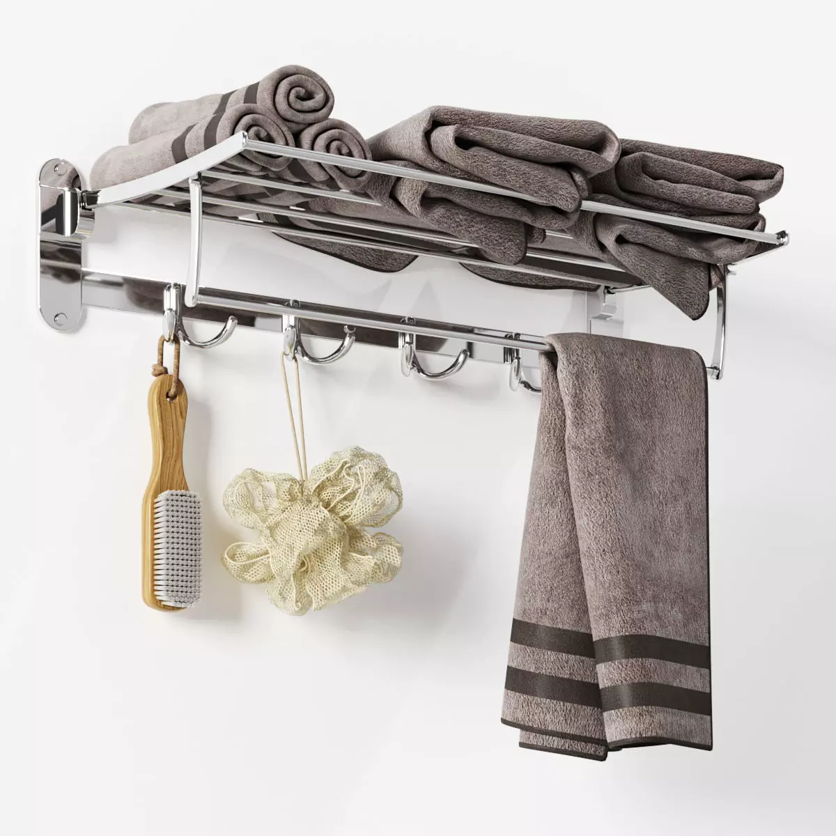 Zangra Foldaway Towel Rack 3D model