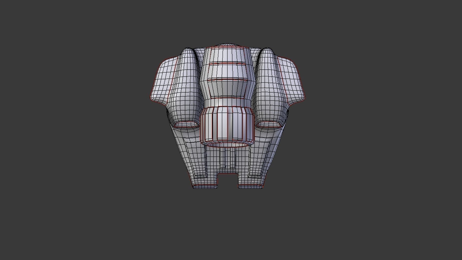 JetPack GameReady gun Low-poly 3D model_3