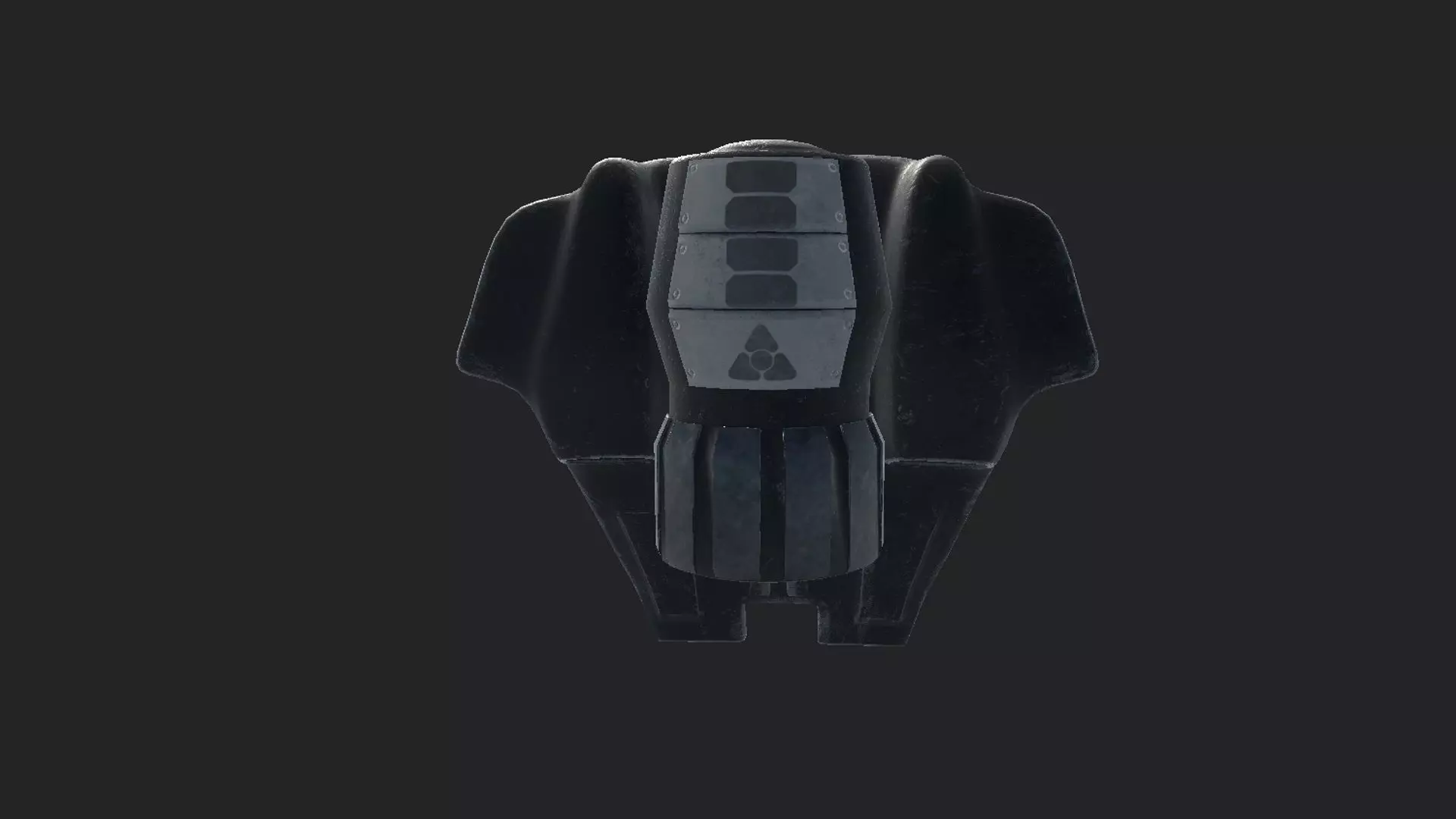 JetPack GameReady gun Low-poly 3D model_0