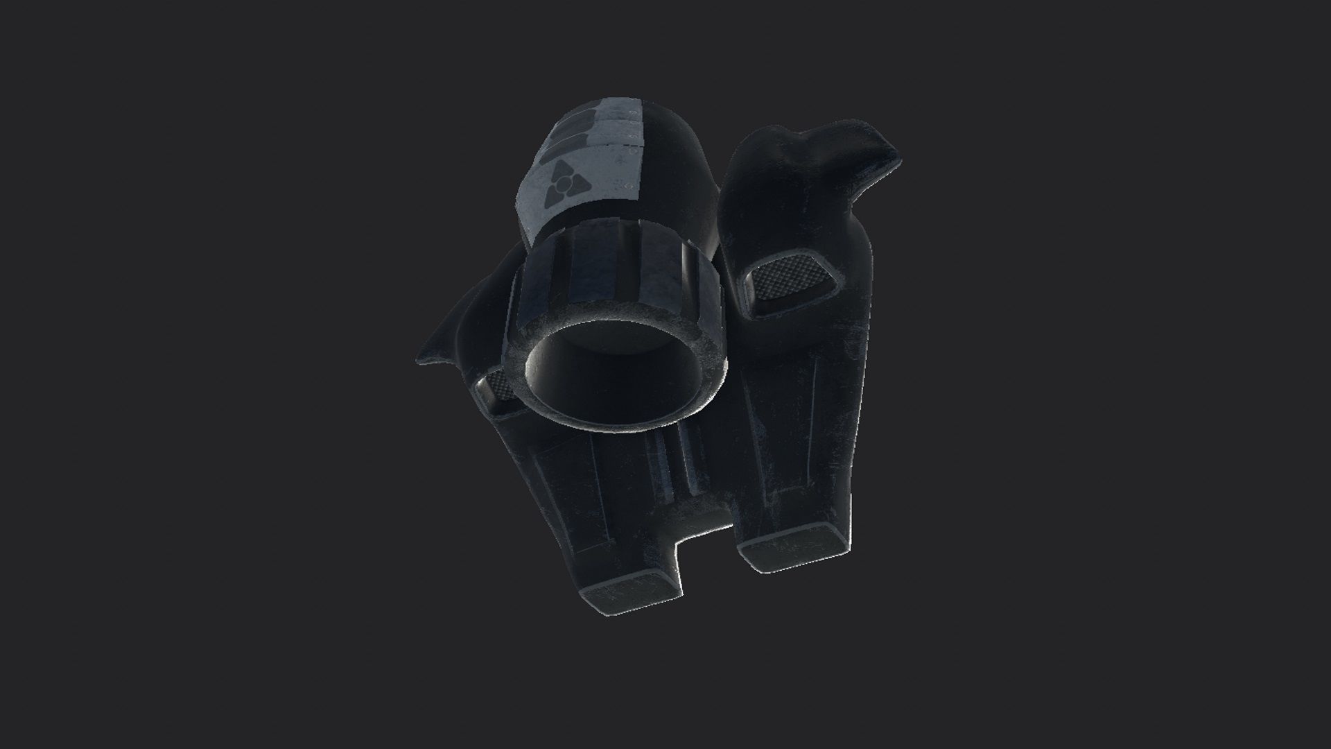 JetPack GameReady gun Low-poly 3D model_1