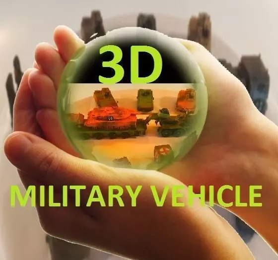 zehn 3D deutsche Panzer und Fahrzeuge 3D model