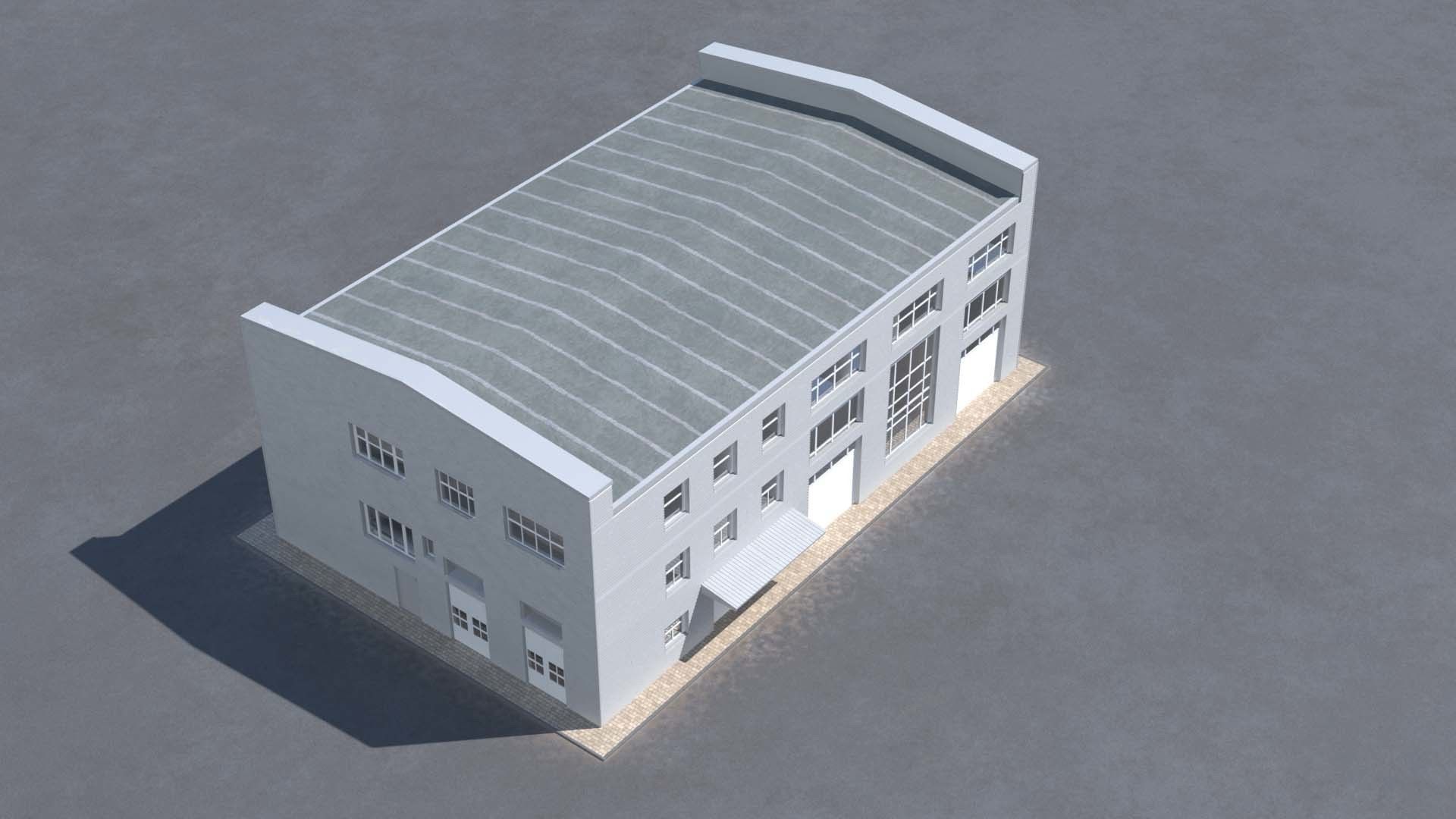 Building office v2 3D model_3