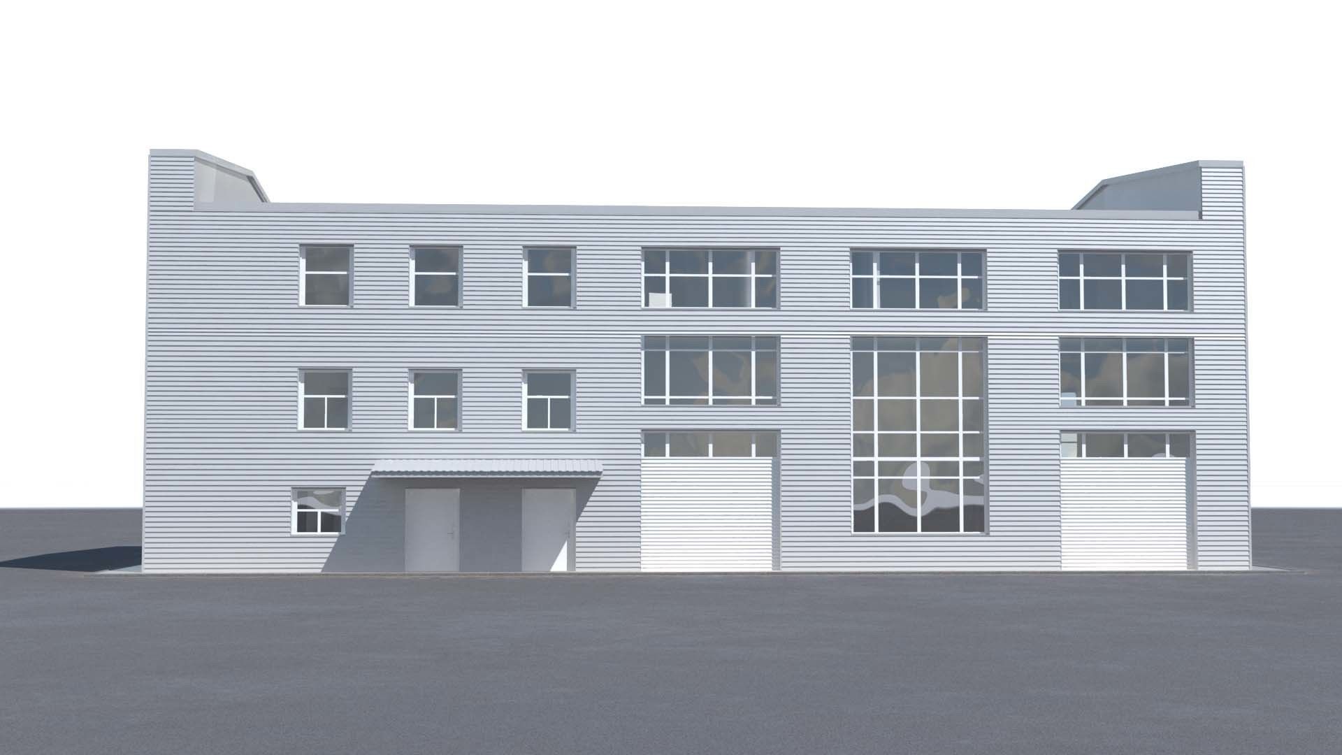 Building office v2 3D model_2