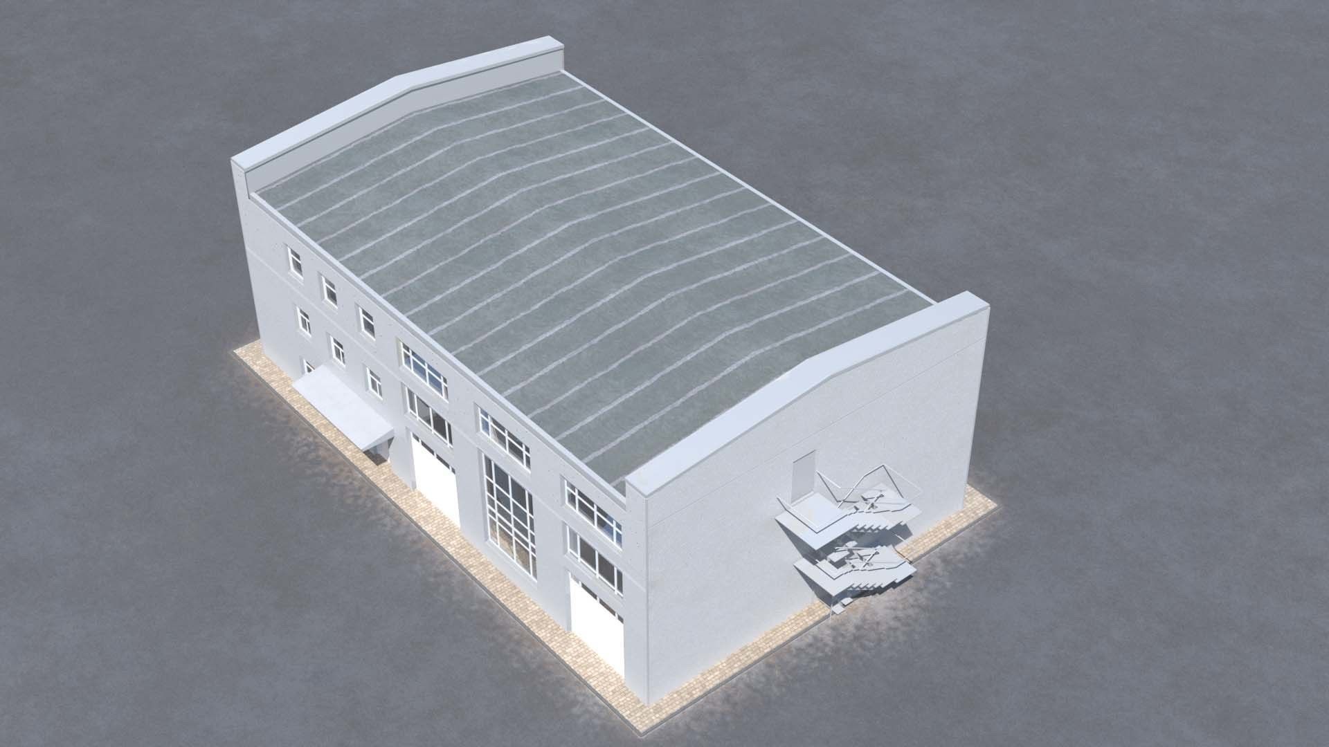 Building office v2 3D model_7