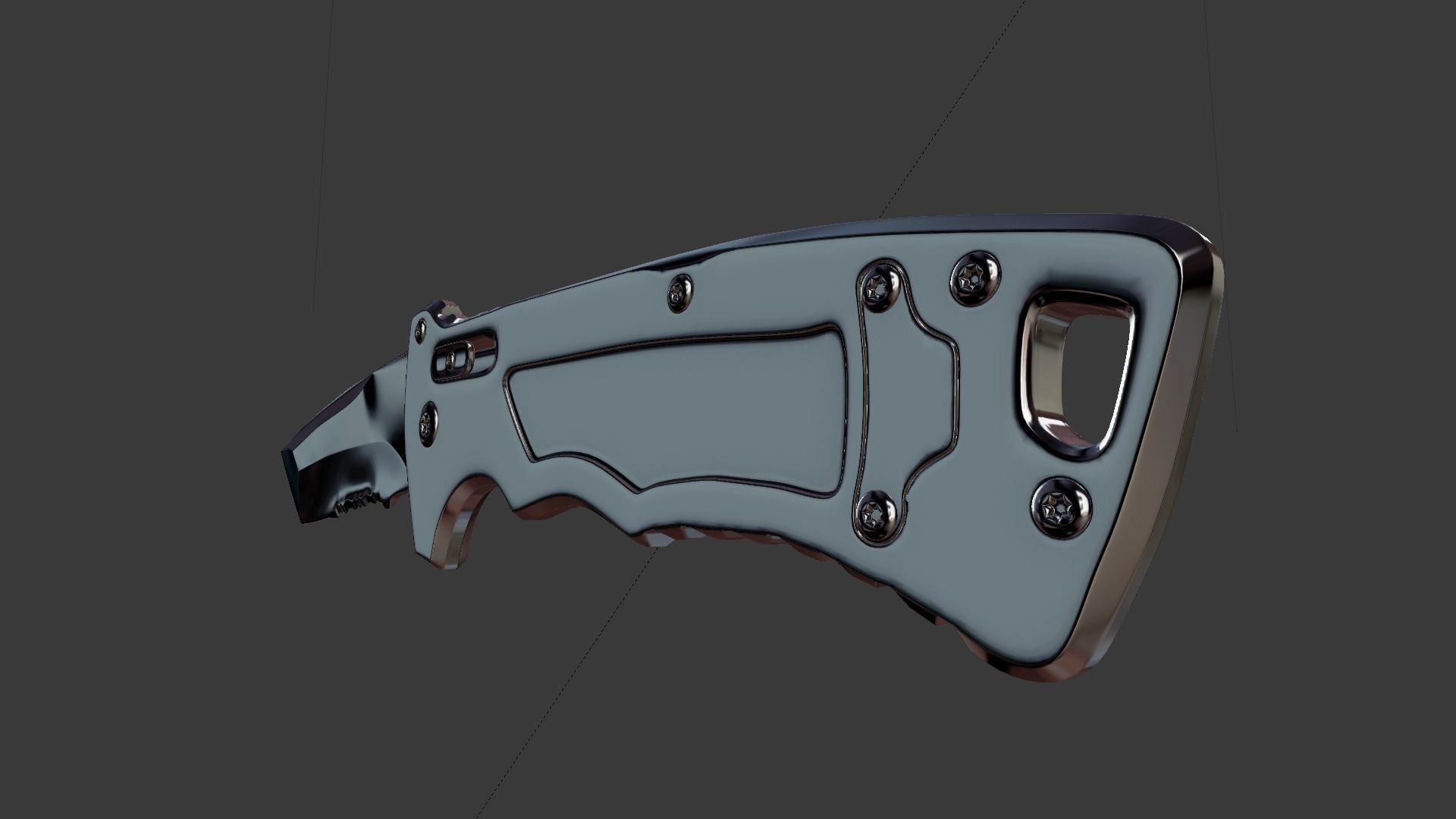 knife 3d model folding pocket 3D model_3