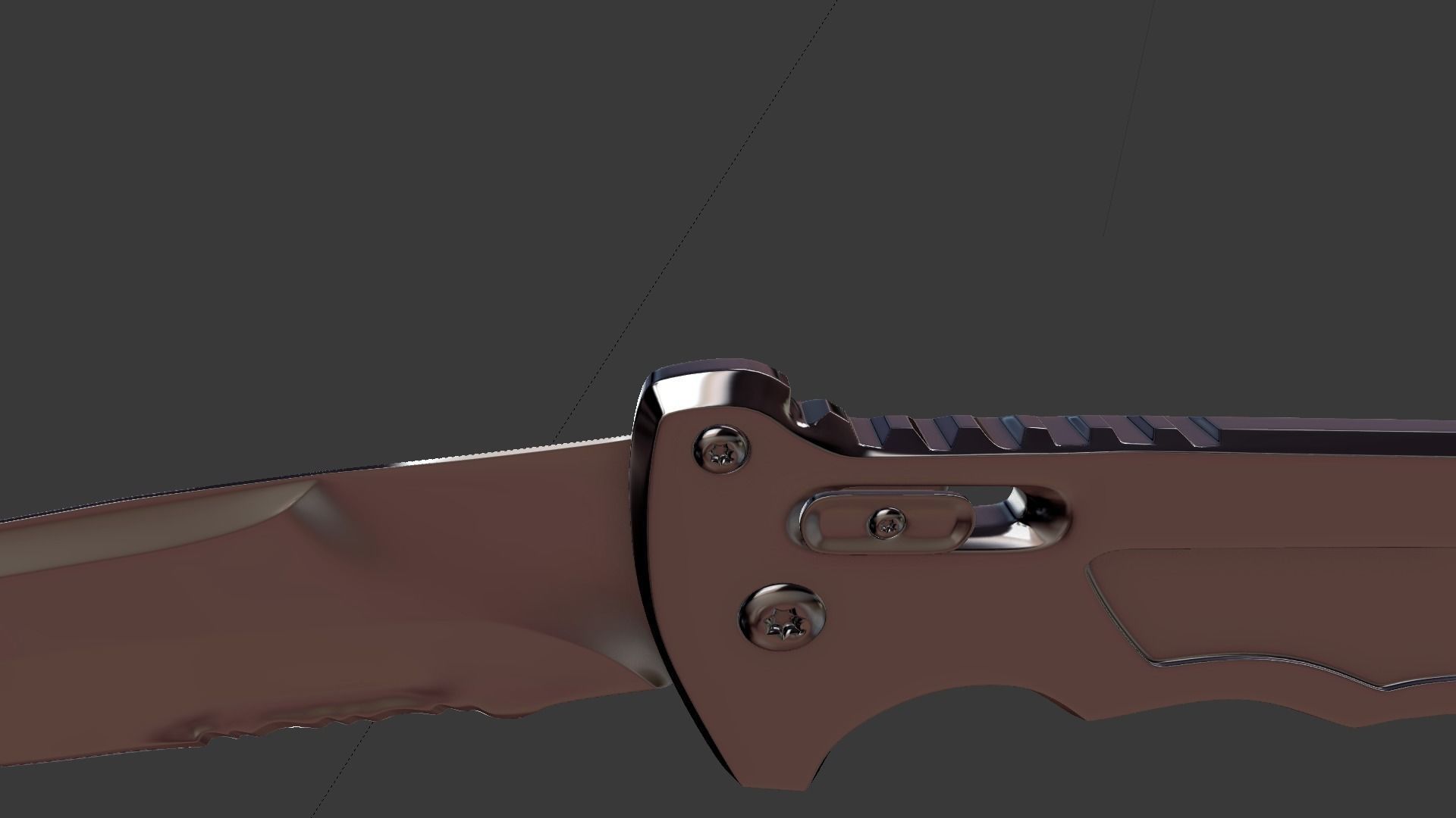 knife 3d model folding pocket 3D model_10