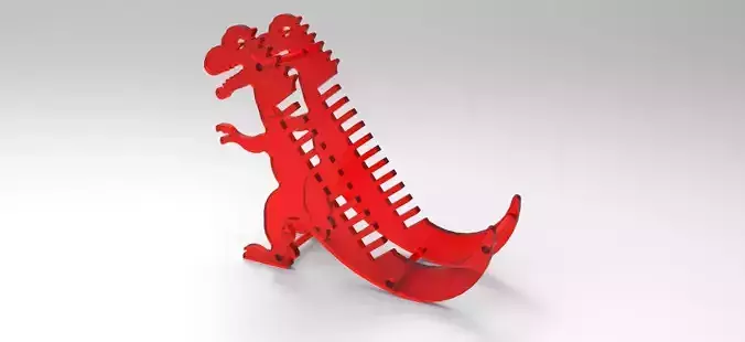 dinosaur cd holder Free 3D model