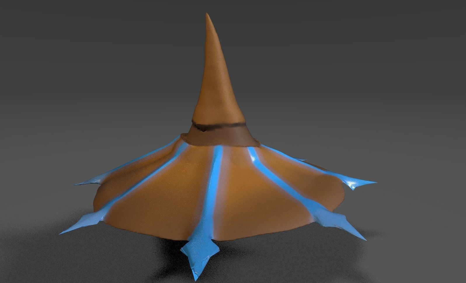 Simple Wizard Hat Free low-poly 3D model_6