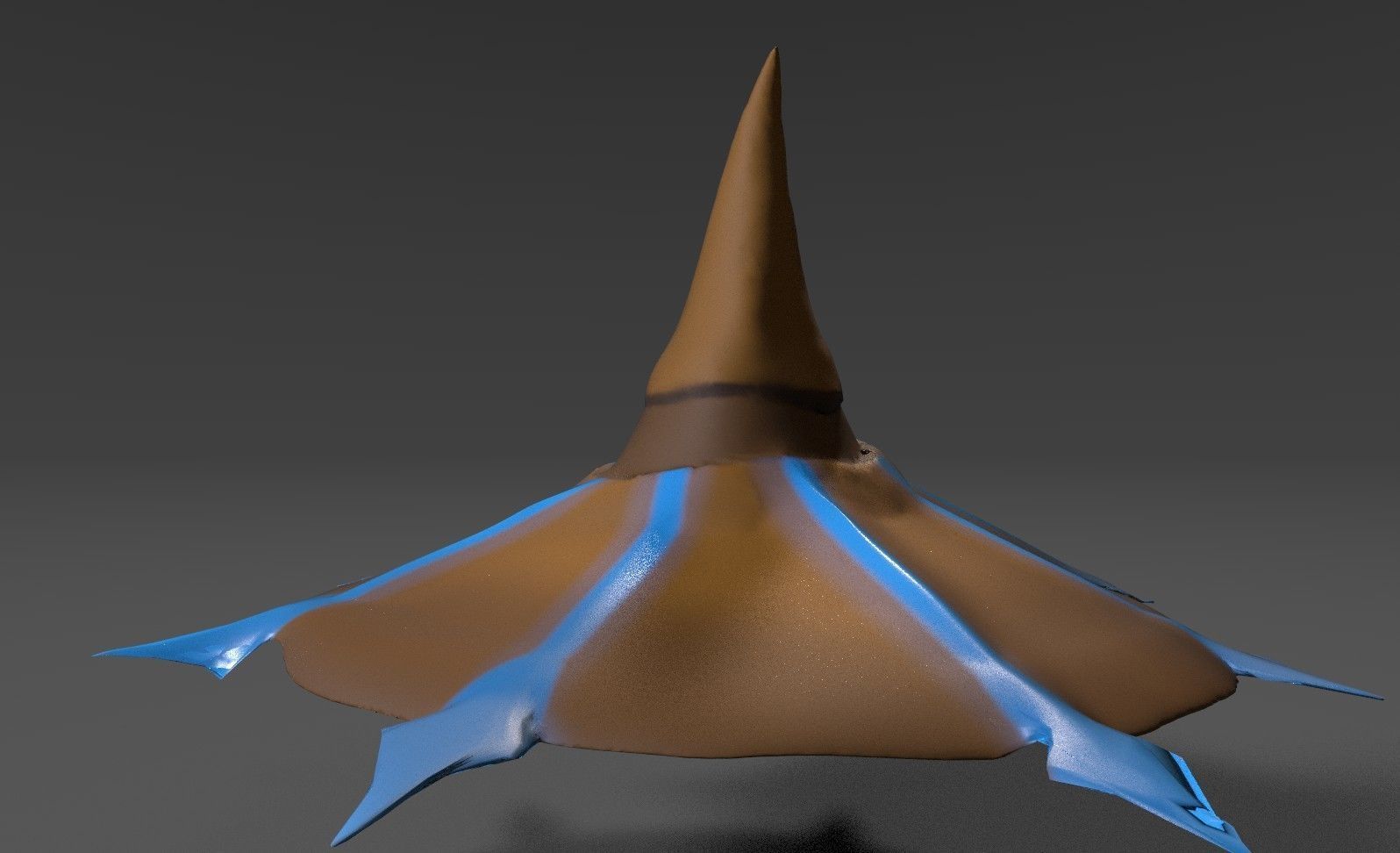 Simple Wizard Hat Free low-poly 3D model_5