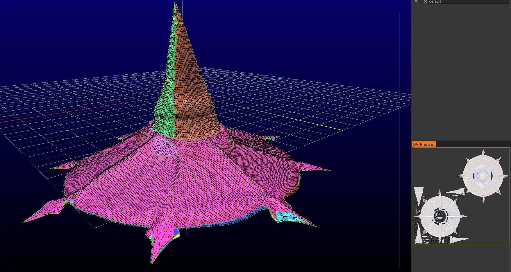 Simple Wizard Hat Free low-poly 3D model_9