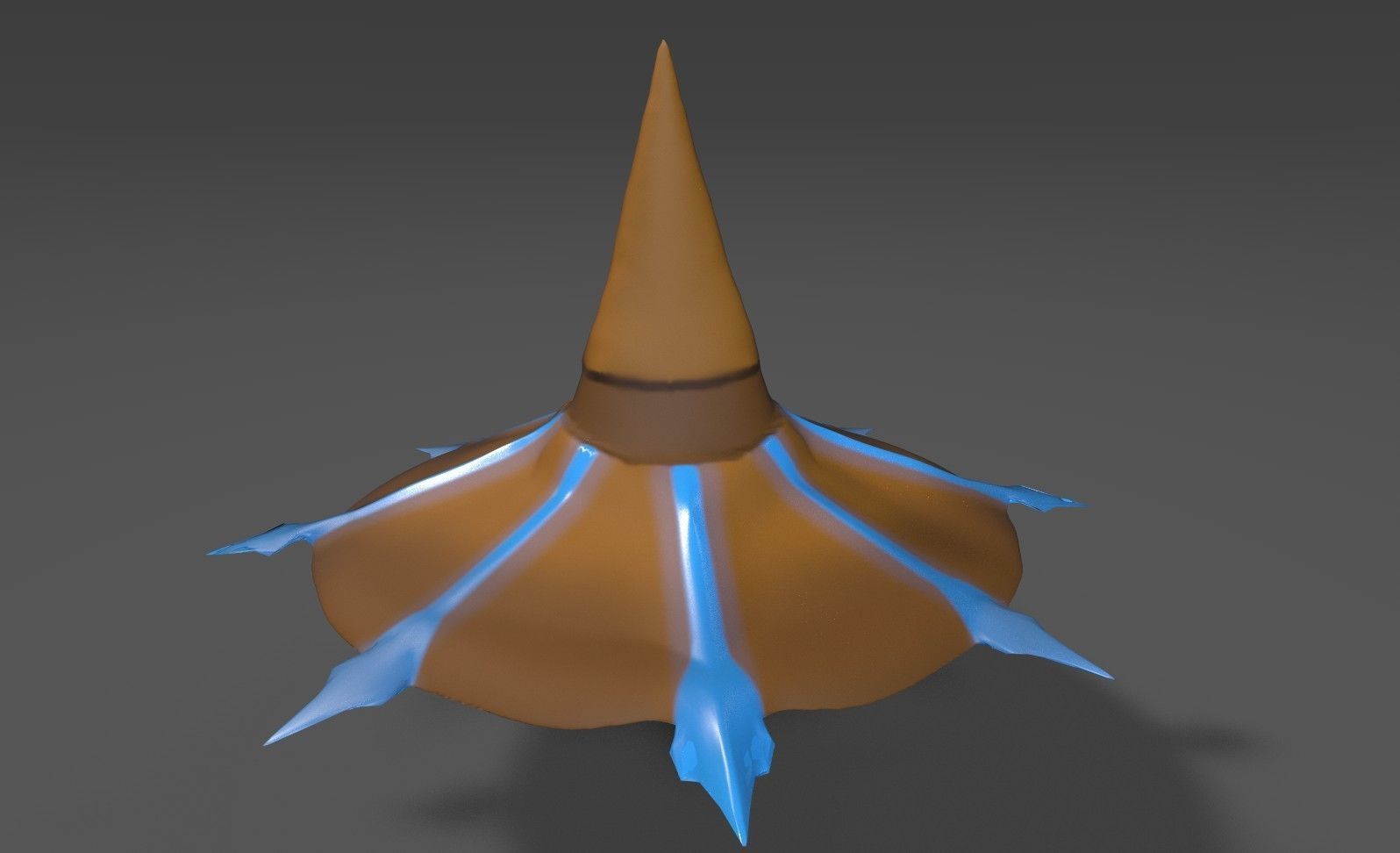 Simple Wizard Hat Free low-poly 3D model_2