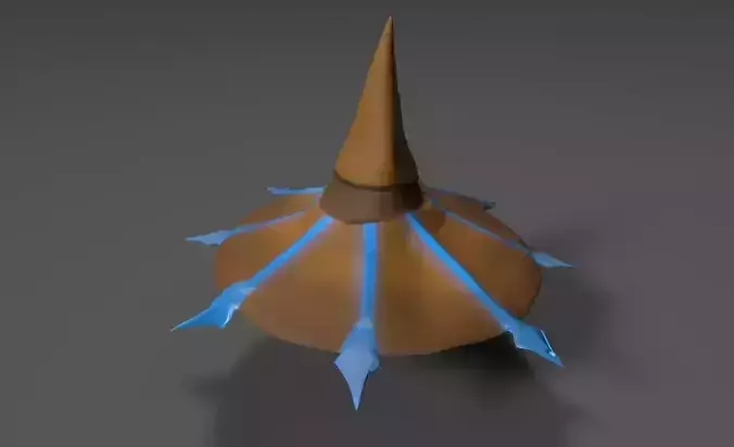 Simple Wizard Hat Free low-poly 3D model