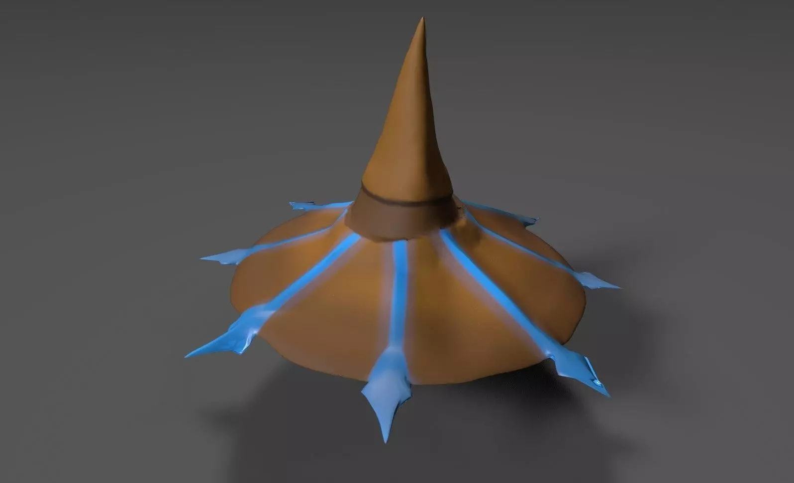 Simple Wizard Hat Free low-poly 3D model_0