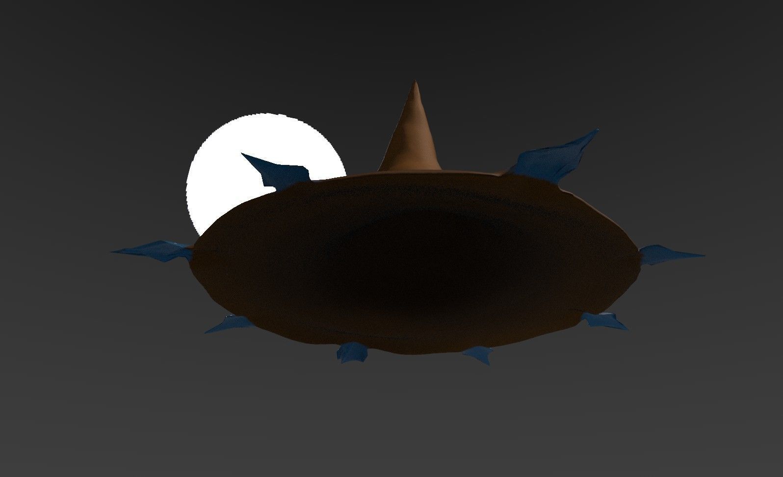Simple Wizard Hat Free low-poly 3D model_7