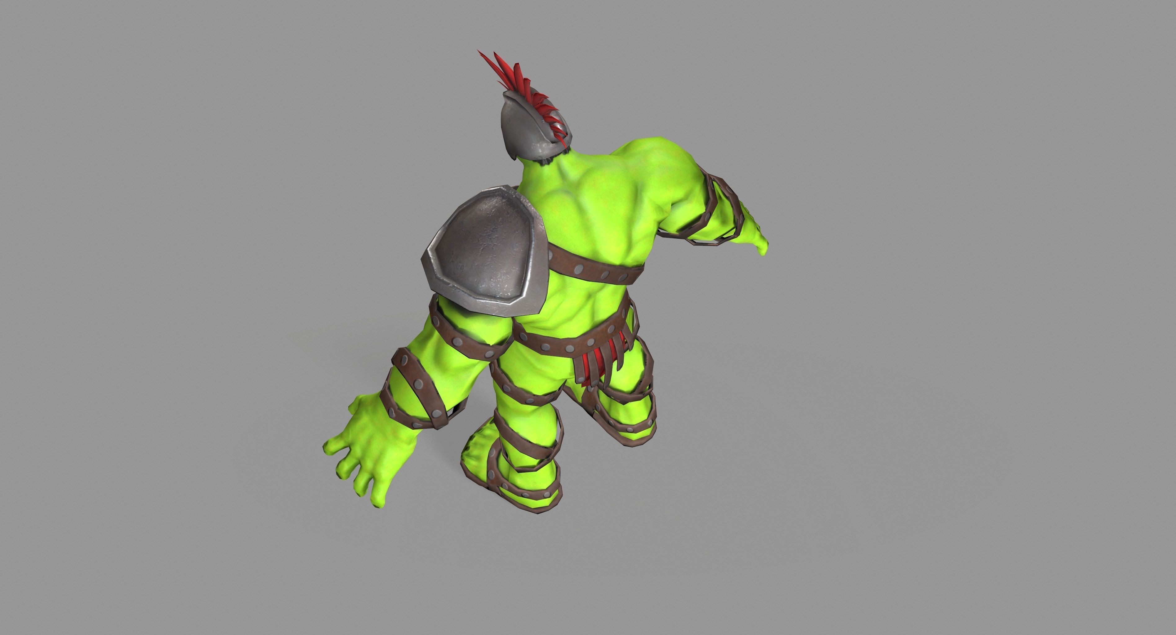 Gladiator Hulk Low-poly 3D model_21