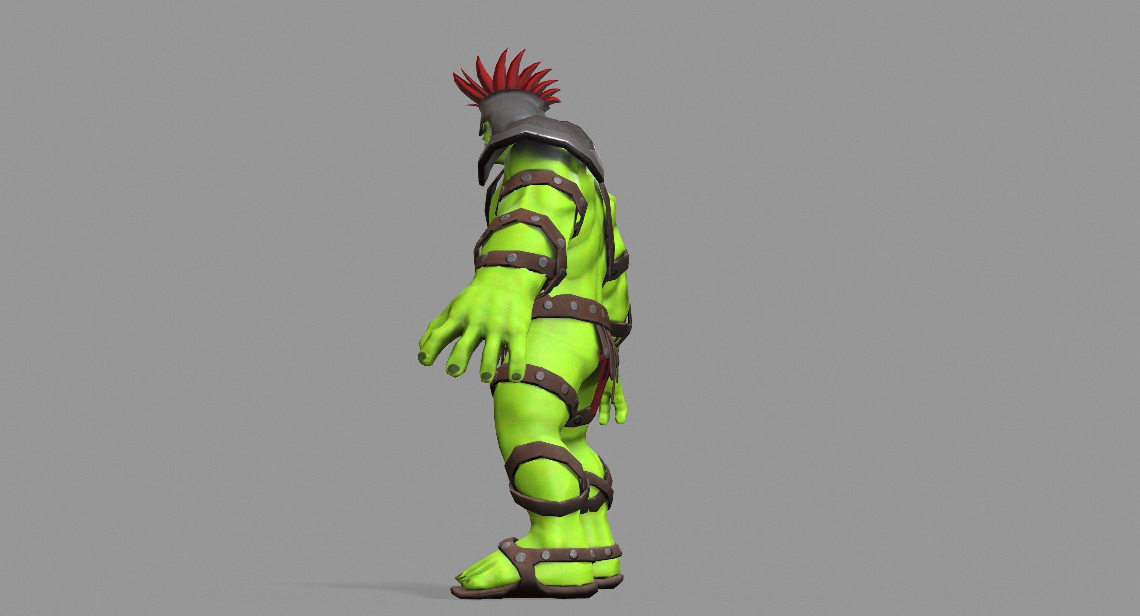 Gladiator Hulk Low-poly 3D model_35