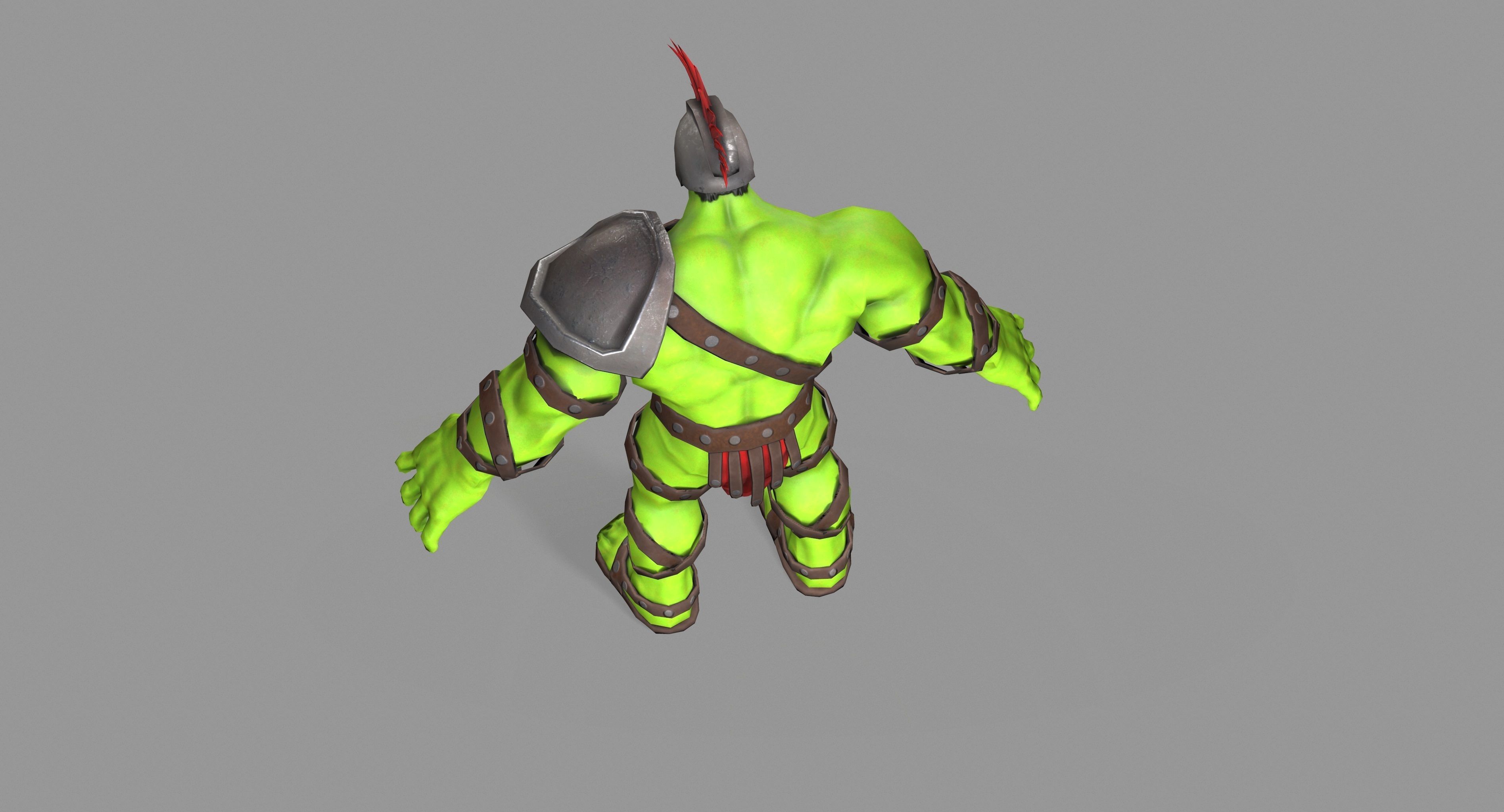 Gladiator Hulk Low-poly 3D model_20