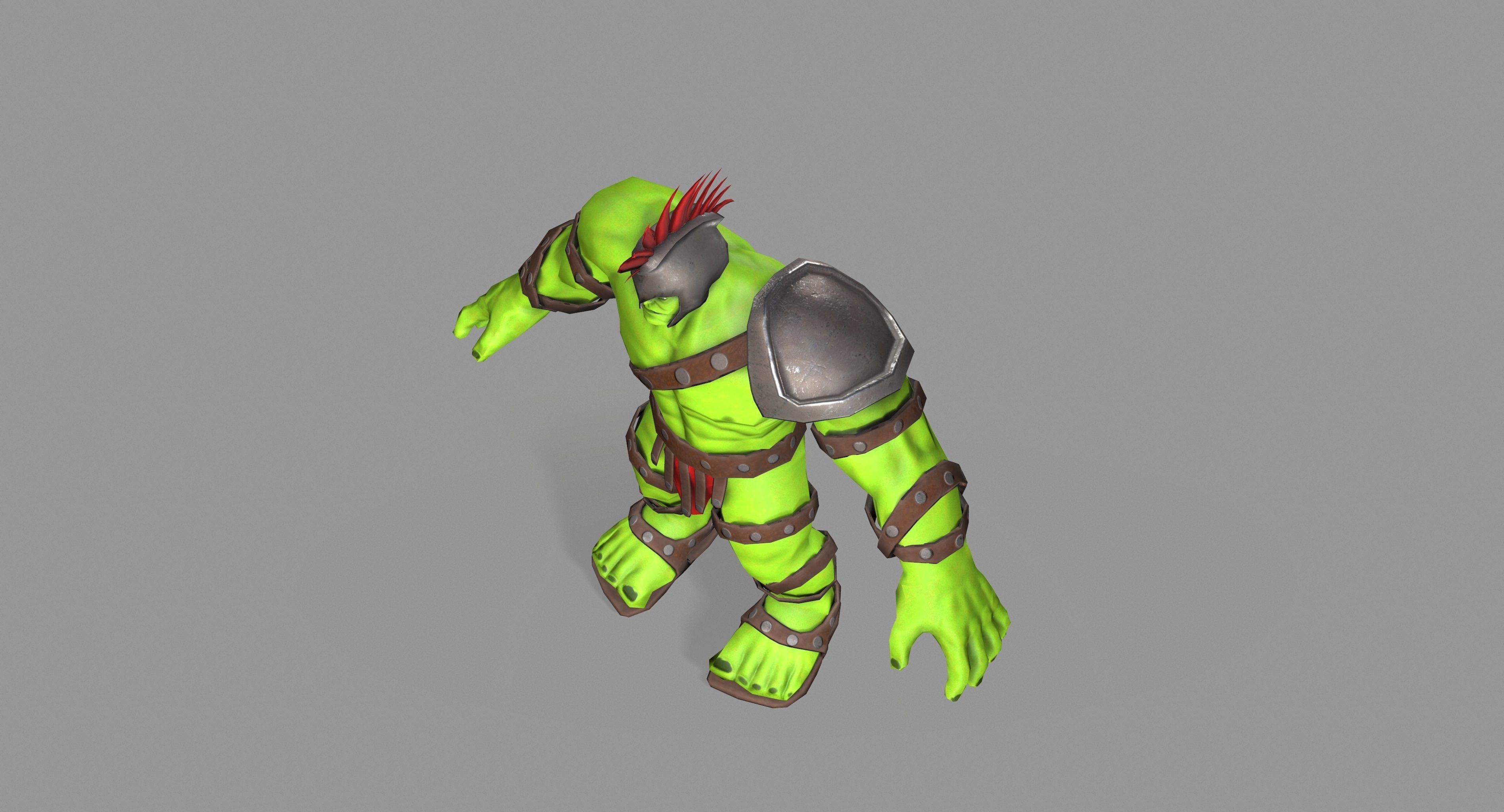 Gladiator Hulk Low-poly 3D model_24