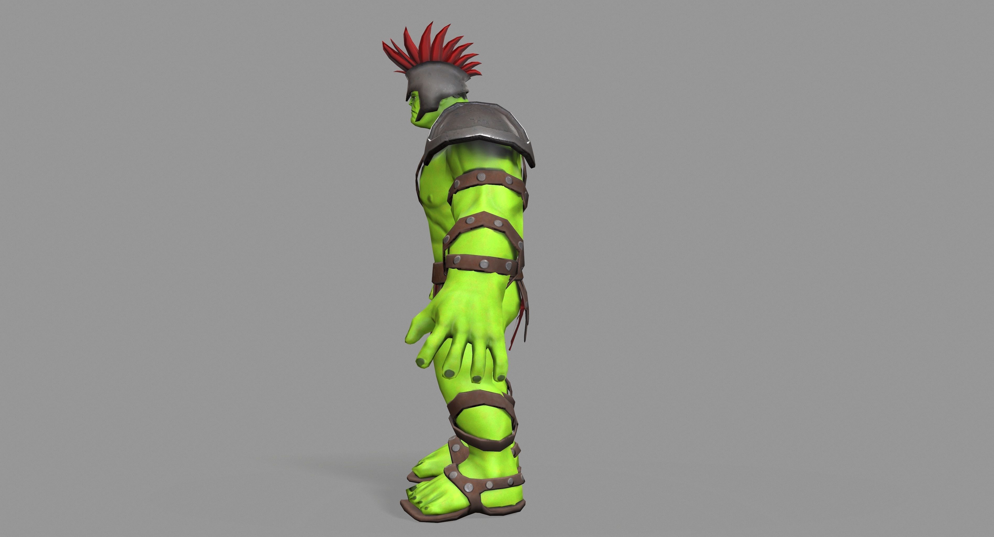 Gladiator Hulk Low-poly 3D model_12
