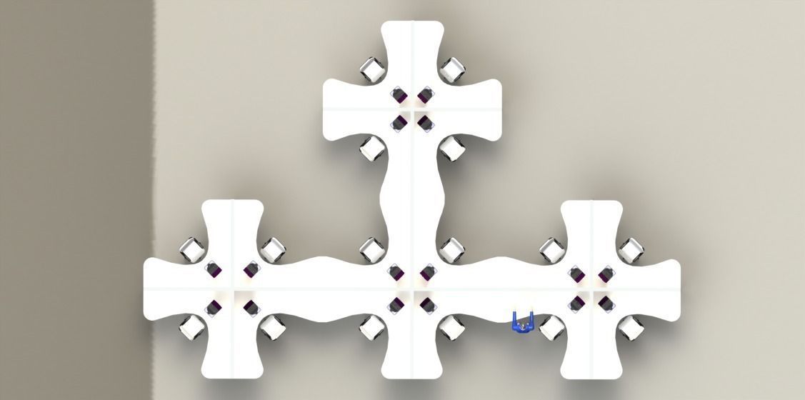 Ergonomic Workstation Free 3D model_4