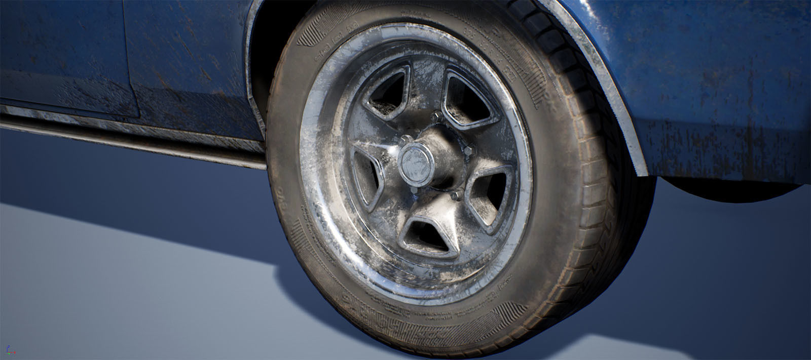 Muscle Car Pack for Unreal Engine 4 Low-poly 3D model_5