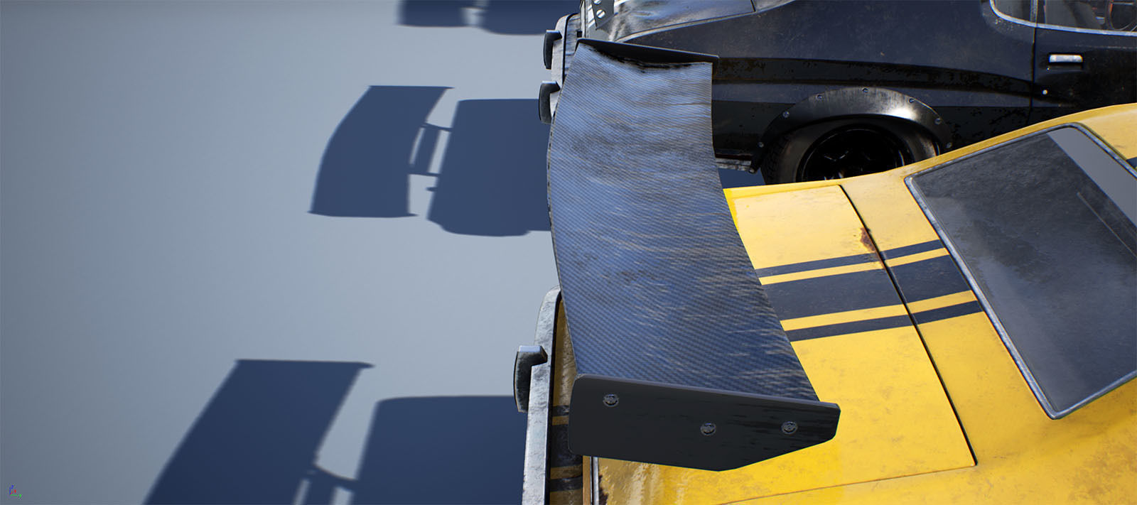 Muscle Car Pack for Unreal Engine 4 Low-poly 3D model_10