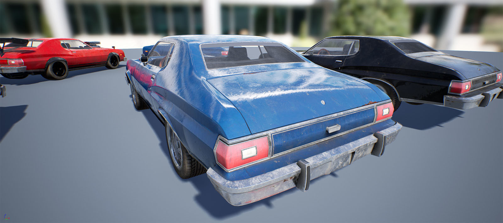 Muscle Car Pack for Unreal Engine 4 Low-poly 3D model_14