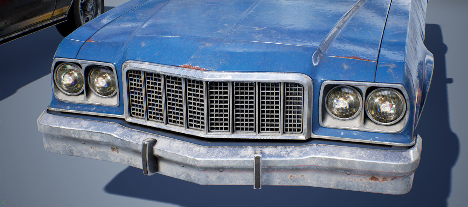 Muscle Car Pack for Unreal Engine 4 Low-poly 3D model_16