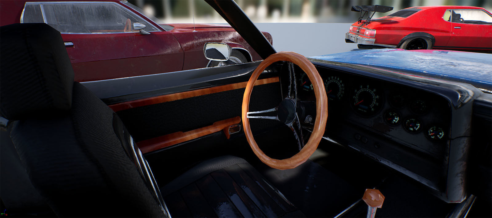 Muscle Car Pack for Unreal Engine 4 Low-poly 3D model_18