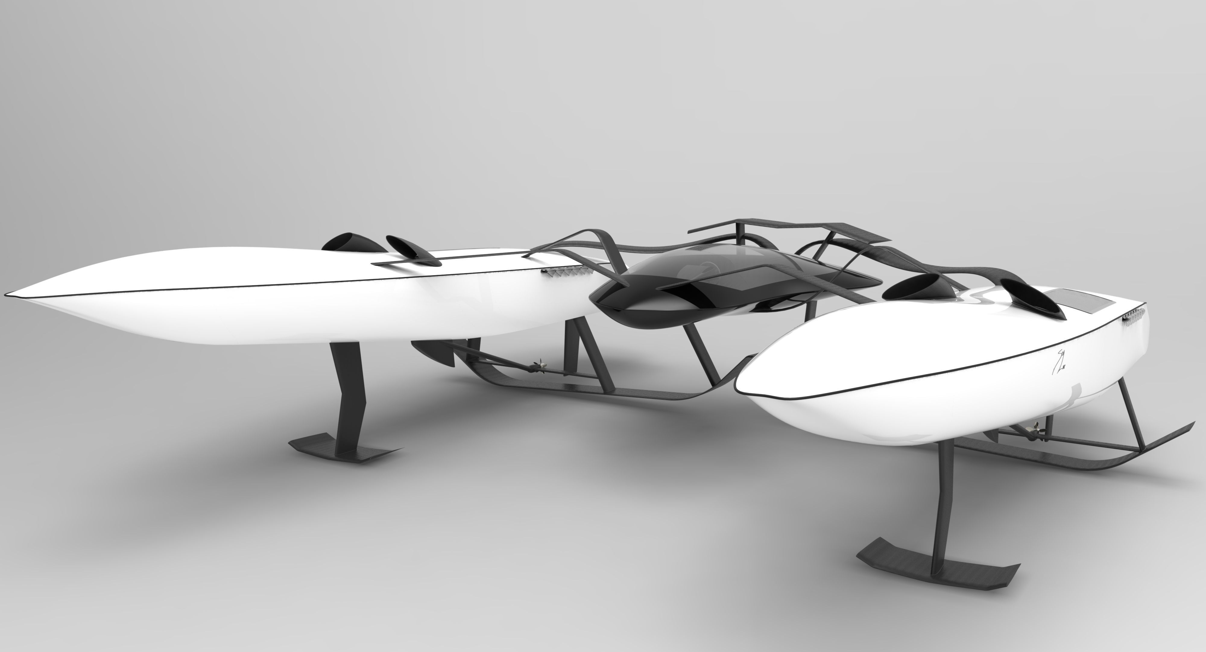 SeaLine hovercraft Free 3D model_1