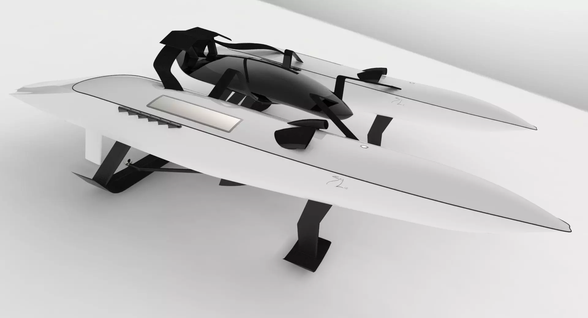 SeaLine hovercraft Free 3D model_0