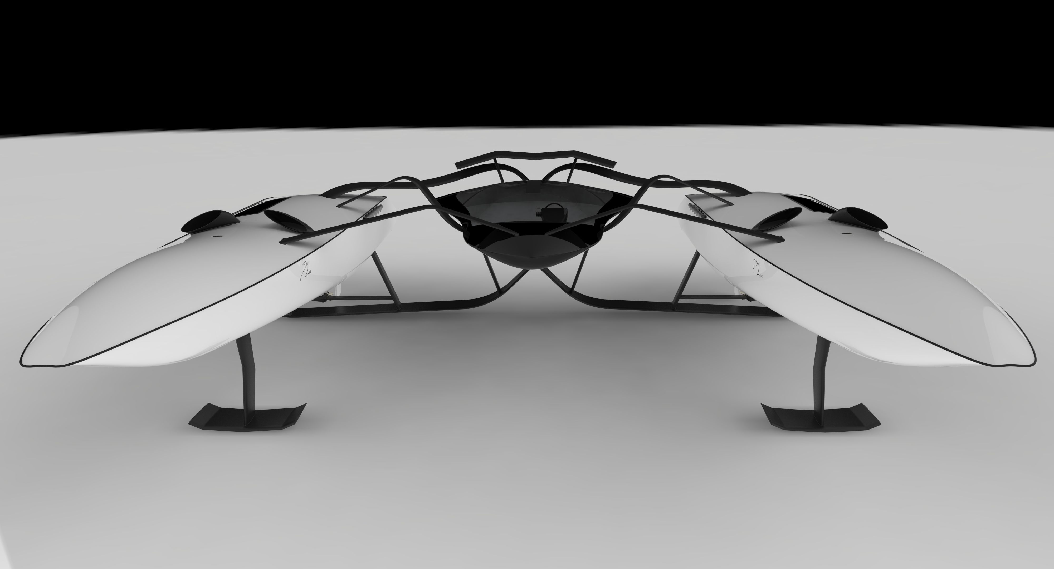 SeaLine hovercraft Free 3D model_4